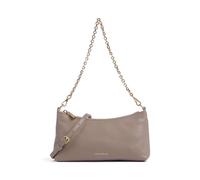 Coccinelle Aura Schultertasche taupe, genarbtes Leder, Damen