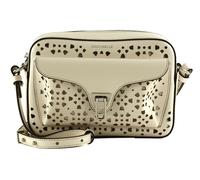 COCCINELLE Beat Cow Perforation Handbag Blanco
