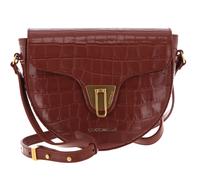 COCCINELLE Beat Croco Shiny Soft Crossover Bag Cinnamon