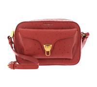 COCCINELLE Beat Ostrich Camera Bag Acero