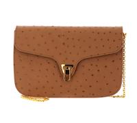 COCCINELLE Beat Ostrich Crossbody Nocciola