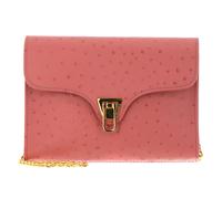 COCCINELLE Beat Ostrich Handbag Camelia