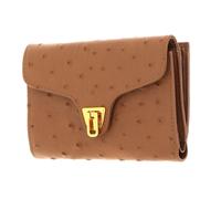 COCCINELLE Beat Ostrich Wallet Nocciola