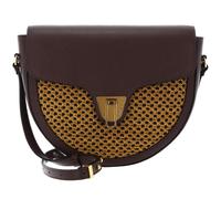 COCCINELLE Beat Paglia Rete Crossbody Bag Chocolate / Caramel