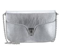 COCCINELLE Beat Rock Handbag Craquele' Leather Silver