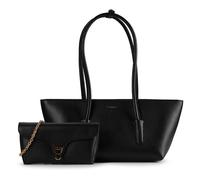 COCCINELLE Double Beat Grained Leather Handbag Noir