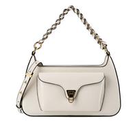 Coccinelle Beat Schultertasche Leder 28 cm weiss