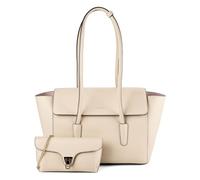 Coccinelle Beat Schultertasche Leder 33 cm beige