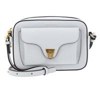 Coccinelle Beat Soft Umhängetasche hellblau, genarbtes Leder, Damen