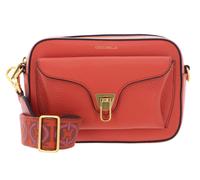 COCCINELLE Beat Soft Ribb Crossbody Bag Grained Leather Grenadine Red