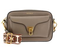 COCCINELLE Beat Soft Ribb Crossbody Bag Grained Leather Warm Taupe