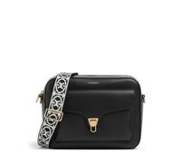 Coccinelle Beat Soft Ribbon Umhängetasche schwarz, genarbtes Leder, Damen