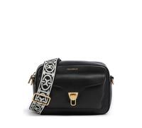 Coccinelle Beat Soft Ribbon Umhängetasche schwarz, genarbtes Leder, Damen