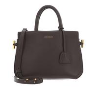 COCCINELLE Blue Soft Handbag Grained Leather Coffee