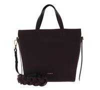 COCCINELLE Boheme Grana Double Handbag Double Grainy Leather Darkbrown / Creamy Pink