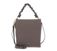 COCCINELLE Boheme Grana Double Handbag Double Grainy Leather Warm Taupe / Rosette