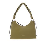 Coccinelle Boheme Grana Double Schultertasche olivgrün, Leder, Damen
