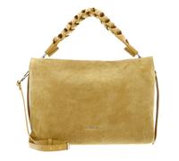 COCCINELLE Boheme Handbag Suede Grainy Leather Citronella