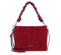 COCCINELLE Boheme Handbag Suede Grainy Leather Sangria