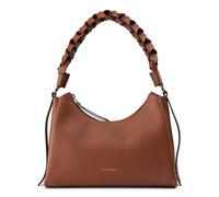 COCCINELLE Boheme Grana Double Shoulder Bag M Cognac / Noir