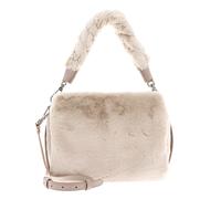 COCCINELLE Boheme Synthetic Fur Handbag Natural / Rosette