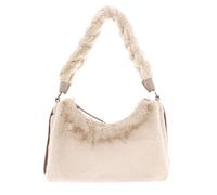 COCCINELLE Boheme Synthetic Fur Shoulder Bag Natural / Rosette