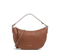 Coccinelle C-Easy Schultertasche cognac, genarbtes Leder, Damen