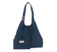 Coccinelle Leder Schultertasche C-Easy Shopper Deep Blue beige