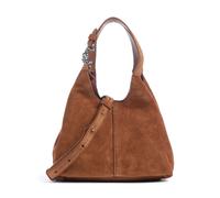 Coccinelle C-Easy Suede Handtasche cognac, aufgerautes Rindsleder, Damen