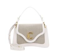 COCCINELLE C-Me Canvas Handbag Natural / Blanco