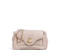 Coccinelle C-Me Fluffy Schultertasche beige, Leder, Damen