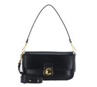 COCCINELLE C-Me Lock Shiny Smooth Handbag Leather Noir