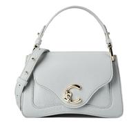 Coccinelle Leder Umhängetasche Handtasche C-Me Grained Leather Handbag Snow hellgrau