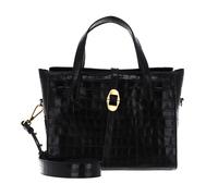 COCCINELLE Coccinelle Cosima Croco Handbag Noir / Noir