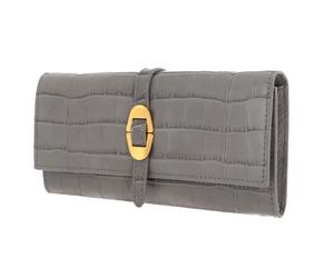 COCCINELLE Coccinelle Cosima Croco Wallet Stone