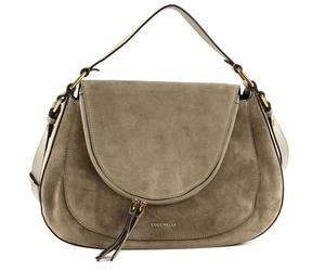COCCINELLE Coccinelle Sole Suede Handbag Warm Taupe