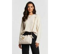Coccinelle Cross Body Bag With Gold Chain Strap In Cream Größe: OS | Umhängetaschen Outlet | Damen | Gelb
