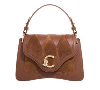 Coccinelle Leder Umhängetasche Handtasche C-Me N.Geo.Pat Handbag Cognac/Cognac hellbraun