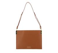 COCCINELLE Delices Canvas Flat Shoulder Bag Natural / Caramel