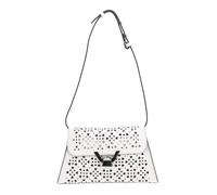 COCCINELLE Dew Cow Perforation Handbag Blanco