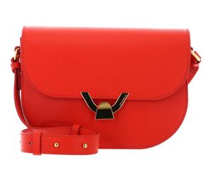 COCCINELLE Dew Crossbody Grained Leather Gazpacho
