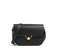 Coccinelle Dew Schultertasche schwarz, genarbtes Leder, Damen