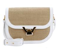 COCCINELLE Dew Straw Handbag Natu / Bril. White