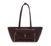 COCCINELLE Double Beat Grained Leather Handbag Berry