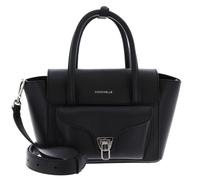 COCCINELLE Double Beat Grained Leather Handbag Noir