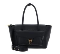 Coccinelle Double Beat Schultertasche Leder 31 cm schwarz