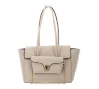 COCCINELLE Double Beat Grained Leather Handbag Sandshell