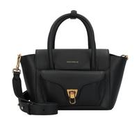 COCCINELLE Double Beat Grained Leather Handbag Noir