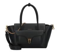 Coccinelle Double Beat Schultertasche Leder 31 cm schwarz