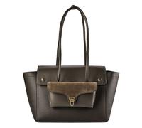 Coccinelle Double Beat Schultertasche Leder 33 cm grün